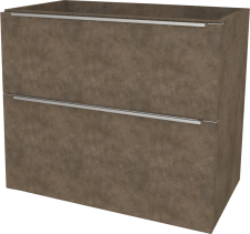 Mereo Mailo, koupelnová skříňka 81 cm, chrom madlo, Multidecor, Beton Chicago tm šedý CN591SBCS2
