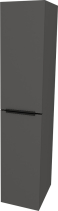 Mereo Mailo, koupelnová skříňka vysoká 170 cm, černé madlo, Multidecor, Šedý diamant CN594LPBSEDD