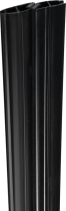 Polysan Set magnetických těsnění 45°pro sklo 6/6mm, 2000mm, černá SPGM01B