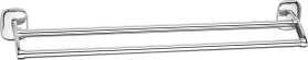 Aqualine RUMBA dvojitý držák ručníků 600x114mm, chrom RB111
