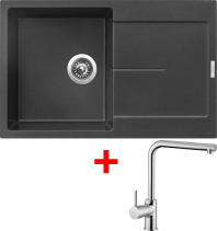 Granitový dřez Sinks ULTIMA 790 Metalblack + Elka G12274