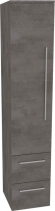 Mereo Bino, koupelnová skříňka vysoká 163 cm, levá, Multidecor, Beton tmavě šedý CN697BET2
