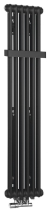 Sapho FEDE otopné těleso 1500x306mm, 6 seg., černá mat IR191