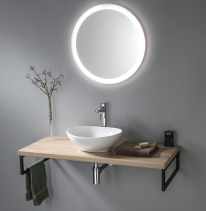 Aqualine VEGA deska pod umyvadlo 97, 5x45cm, dub platin VG700