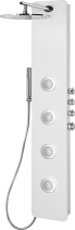 Polysan SPIRIT ROUND termostatický sprchový panel nástěnný, 250x1550mm, bílá 71151