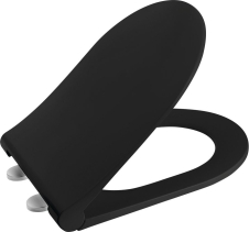 Sapho WC sedátko, SLIM, Soft Close, černá mat 100787-110