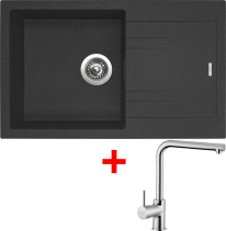 Granitový dřez Sinks LINEA 780 Granblack + Elka G4630