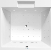 Polysan CAME hydromasážní vana, 175x175x50cm, Highline Hydro-Air, chrom 23611.6010