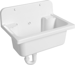 Aqualine Závěsná výlevka 55x37cm, plast, bílá PI5052