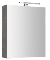 Sapho MIRRÓ galerka s LED osvětlením, 60x70x16cm, levá/pravá, dub stříbrný MC060-0011