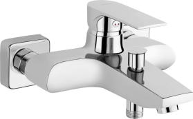 Novaservis Nástěnná vanová baterie bez příslušenství ALGEO SQUARE chrom 82020/1,0