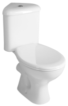 Aqualine CLIFTON rohové WC kombi, dvojtlačítko 3/6l, zadní/spodní odpad, bílá FS1PK