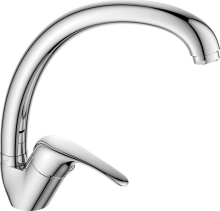 Aqualine KASIOPEA 35 stojánková dřezová baterie, vysoké ramínko, chrom 1107-65