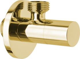 Sapho Rohový ventil kulatý, 1/2"x3/8", zlato SL017