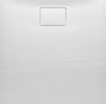 Sapho ACORA vanička z litého mramoru, obdélník 120x80x2, 9cm, bílá, dekor kámen AC004