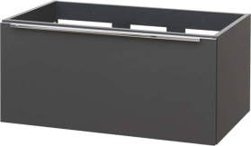Mereo Mailo, koupelnová skříňka 81 cm, antracit, chrom madlo CN536S