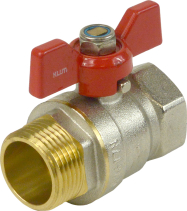 Klum Kohout kulový kovaný s motýlem, voda, MxF, 1" CR174DA