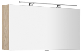 Sapho CLOE galerka s LED osvětlením 100x50x18cm, jilm bardini CE100-0013