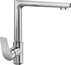 Mereo Dřezová stojánková baterie, Eve, s plochým ramínkem nad pákou, výška 273 mm, chrom CBV201