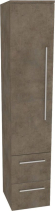 Mereo Bino, koupelnová skříňka vysoká 163 cm, levá, Multidecor, Beton Chicago tm šedý CN697BCS2