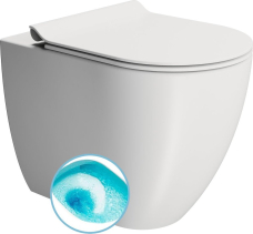 GSI PURA WC mísa stojící, Swirlflush, 36x55cm, spodní/zadní odpad, bílá dual-mat 880309