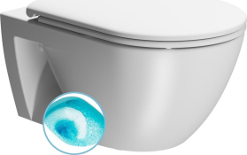 GSI PURA ECO závěsná WC mísa, Swirlflush, 36x55cm, bílá dual-mat 880709