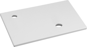 Sapho MINOR deska pod umývátko 40x22, 5cm, baterie vlevo, litý mramor, bílá MR400