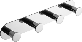 Sapho X-ROUND samolepící čtyřháček, nerez lesk XR221