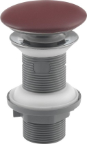 Isvea Umyvadlová výpust 5/4“, click-clack, keramická zátka, 20-70mm, maroon red 38TP0169I