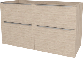 Mereo Mailo, koupelnová skříňka 121 cm, chrom madlo, Multidecor, Light Rock Hickory CN593SLRH1