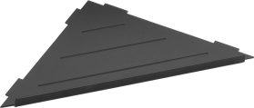 Sapho SMART rohová police do spár 297x15x210mm, černá mat XJ615B