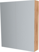 Mereo Koupelnová skříňka zrcadlová 60 cm, galerka, 2 x dvířka, Multidecor, Dub Riviera mountain CN798G62DMON