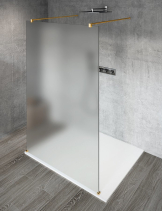 Gelco VARIO GOLD MATT jednodílná sprchová zástěna do prostoru, matné sklo, 900 mm GX1490-02