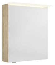 Sapho LINEX galerka s LED osvětlením, 60x70x15cm, levá/pravá, jilm bardini LX060-0013