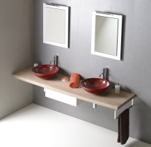 Sapho AVICE deska pod umyvadlo 190x50cm, tl.5cm, dub Rover AV194