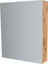 Mereo Koupelnová skříňka zrcadlová 60 cm, galerka, 2 x dvířka, Multidecor, Dub Wotan CN798G62DWOT