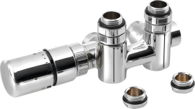 Sapho TWIN COMBI připojovací sada ventilů termostatická pro středové připojení, levá, chrom CP5012S