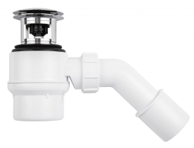 Sapho Sifon pro vany s přepadem, průměr 50mm, DN50, krytka chrom 103700000172