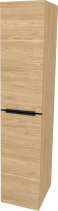 Mereo Mailo, koupelnová skříňka vysoká 170 cm, černé madlo, Multidecor, Dub olejovaný CN594LPBDUO1