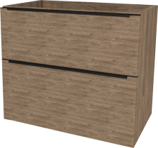 Mereo Mailo, koupelnová skříňka 81 cm, černé madlo, Multidecor, Dark Rockford Hic CN591SBDRH1