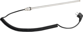 Aqualine Elektrická topná tyč bez termostatu, kroucený kabel/černá, 300 W LT90300B