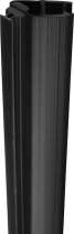 Gelco Set magnetických těsnění 45°pro sklo 8mm a profil , 2000mm, černá NDGDB03