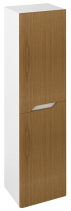 Sapho MEDIENA skříňka vysoká 35x140x30cm, 2x dvířka, levá/pravá, bílá mat/dub natural MD352