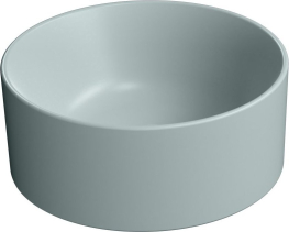 GSI KUBE X keramické umývátko na desku, průměr 32cm, ghiaccio mat 943515