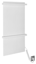 Sapho ELMIS elektrický sušák ručníků 400x800 mm, 120 W, hliník, bílá mat EB420