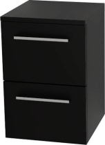Mereo Bino koupelnová skříňka spodní 50 cm, Multidecor, Černá Supermat CN694CIPM