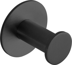 Sapho X-ROUND BLACK samolepící háček, černá mat XR219B