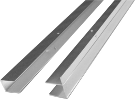 Mereo Sada fixačních (stěnových) profilů (2ks) pro CK806xxK, chrom ALU, 190 cm CKND250K2
