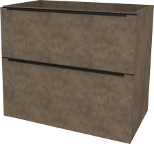 Mereo Mailo, koupelnová skříňka 81 cm, černé madlo, Multidecor, Beton Chicago tm šedý CN591SBBCS2
