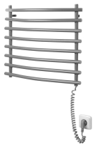 Aqualine Elektrický sušák ručníků, 570x465mm, 72W, šedý hliník-metalíza (RAL9007) SU210A